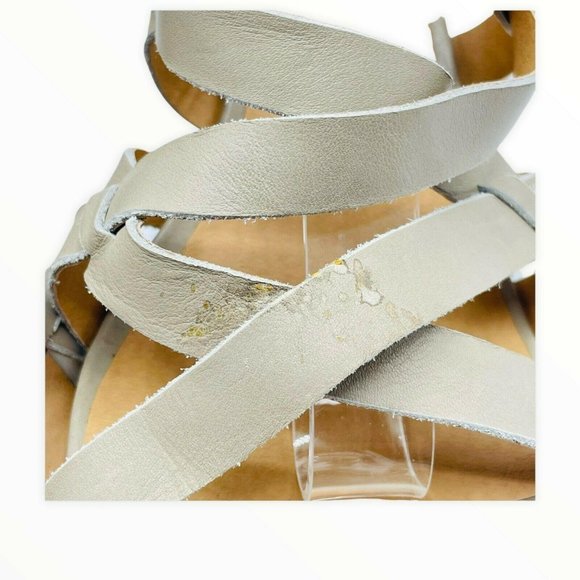 Lucky Brand Jewelia Leather Wedge Sandal 12M NWOT - Picture 6 of 10